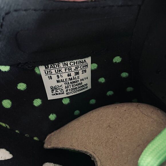 NEW Adidas Pure Boost Reveal Black Green PrimeKnit Suede Mens 10 US 44 EUR 9 UK - Picture 10 of 10